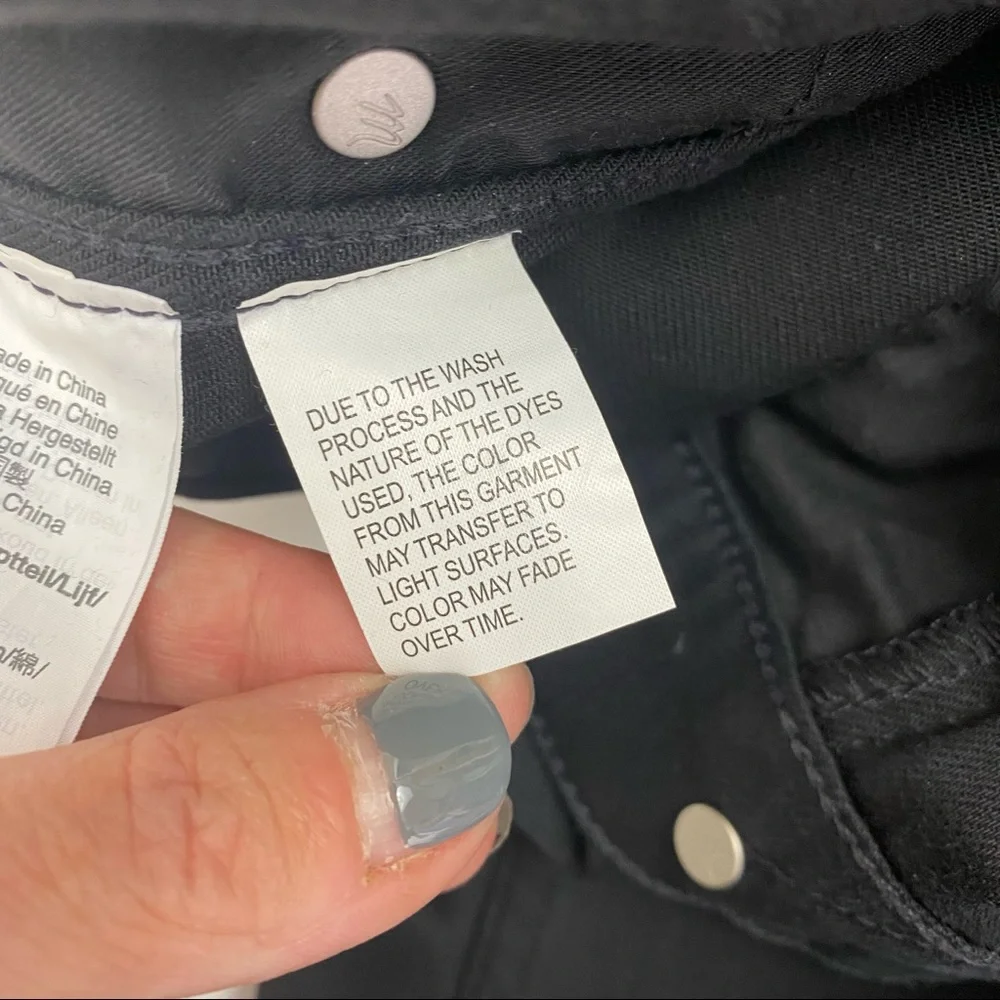 Madewell 10” High Rise Skinny Jeans Tencel Denim Edition: Lunar Black Wash